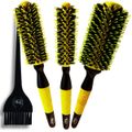 RIÈ Salon Pro Kit 3 Escova Mega Ceramic Tourmaline 40mm, 47mm,57mm + 1 Pincel