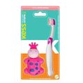 Escova Dental Com Capa Protetora Kess Belliz Rosa Cod.2037