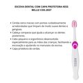 Escova Dental Com Capa Protetora Kess Belliz Rosa Cod.2037