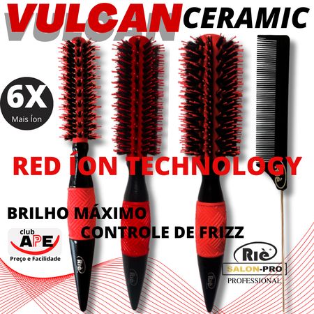 RIÈ-Salon-Pro-Kit-Escova-Vulcan-Ceramic-Red-Íon-Technology-40mm,-47mm-e-57mm-+1-Pente--8