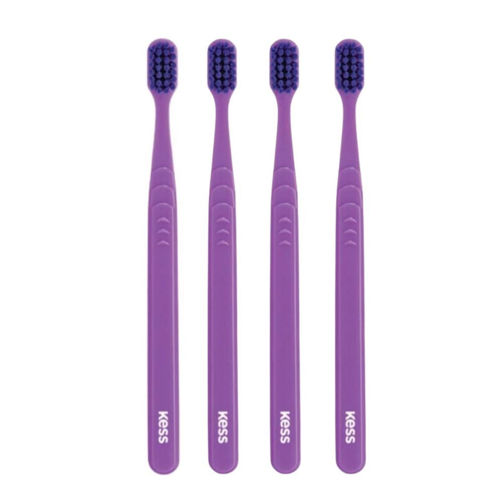 Kit Escova Dental Extra Macia Kess Pro Pocket Belliz Roxo C/4