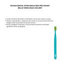 Escova Dental Extra Macia Kess Pro Pocket Belliz Verde Água