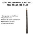 Lápis Para Sobrancelhas Vult Real Color Cor 2 1,1g