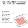 Blush Compacto Meu Blush! Vult Real Color Rosa Perolado 3g