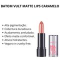 Batom Vult Matte Lips Caramelo 3,8g