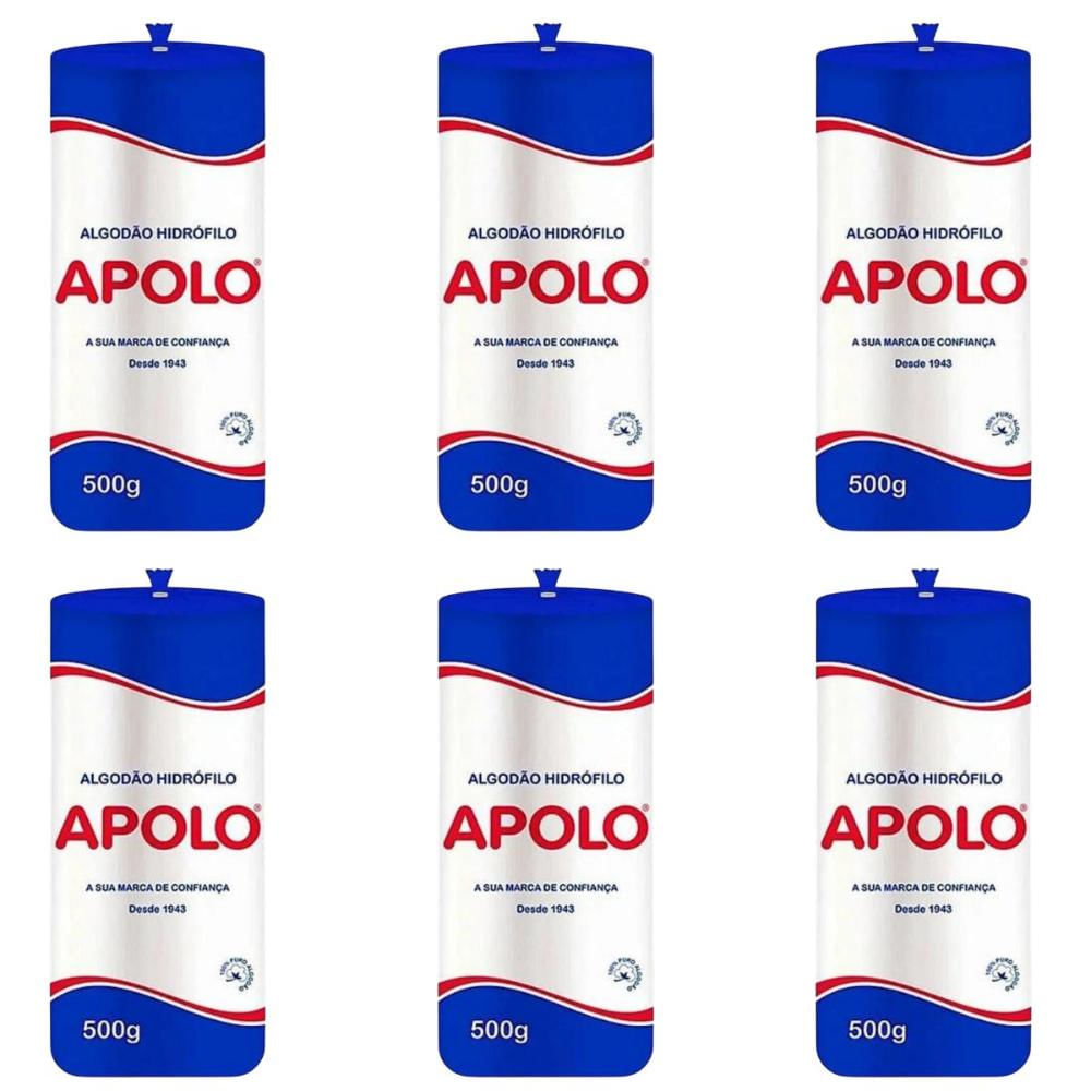 Kit Algodão Hidrófilo Apolo em Rolo