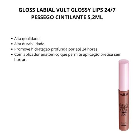 Gloss-Labial-Vult-Glossy-Lips-24/7-Pessego-Cintilante-5,2ml--2