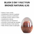 Blush 3 em 1 Vult Fun Bronze Natural 6,5g