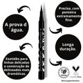 Caneta Delineadora Fran By Franciny Ehlk Pullpen Preto 1,2ml