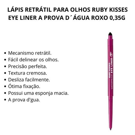 Lápis-Retrátil-Para-Olhos-Ruby-Kisses-Eye-Liner-A-Prova-D´água-Roxo-0,35g--2