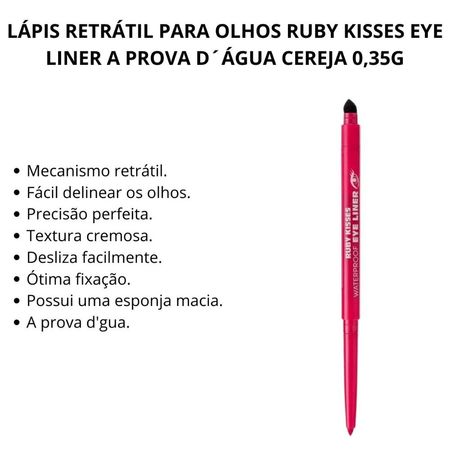 Lápis-Retrátil-Para-Olhos-Ruby-Kisses-Eye-Liner-A-Prova-D´água-Cereja-0,35g--2