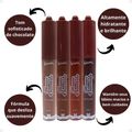 Kit Luisance Mauve Chocolate: 4 Lip Gloss Labial Cores 1, 2, 3 e 4