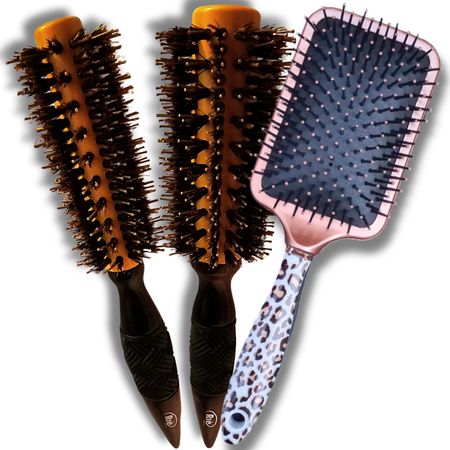 RIÈ-Salon-Pro-Kit-2-Escova-Extreme-Professional-Nano-Titanium-Technology-47mm,57mm-+-1-Escova-de-Uso-Diário--1