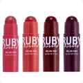 Kit Blush em Stick Ruby Kisses Melon Pop! Com 4 Unidades