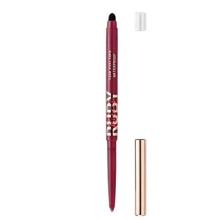 Lápis-Retrátil-em-Gel-à-Prova-D'água-Ruby-Kisses-Glittery-Burgundy--4