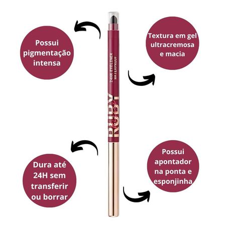 Lápis-Retrátil-em-Gel-à-Prova-D'água-Ruby-Kisses-Glittery-Burgundy--3