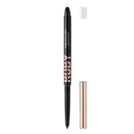 Lápis-Retrátil-em-Gel-à-Prova-D'água-Ruby-Kisses-Blackest-Black--4