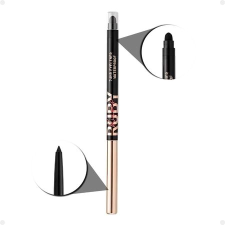 Lápis-Retrátil-em-Gel-à-Prova-D'água-Ruby-Kisses-Blackest-Black--2