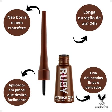 Delineador-Líquido-Ruby-Kisses-Intense-24h-Marrom--2