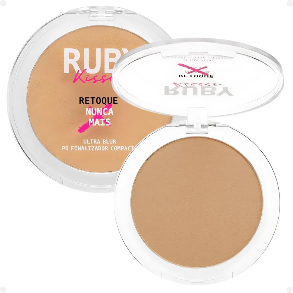 Pó Finalizador Compacto Ruby Kisses Ultra Blur Retoque Nunca Mais Medium