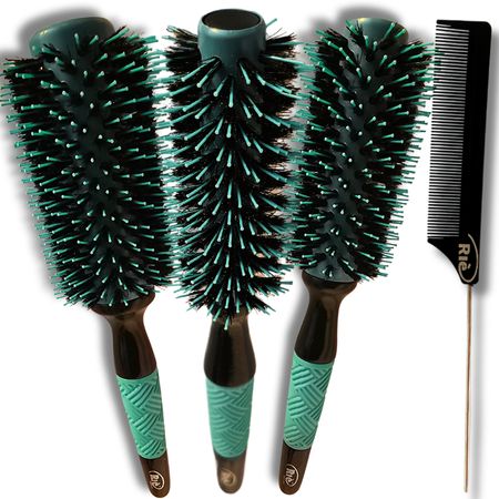 RIÈ-Salon-Pro-Kit-3--Escovas-Ultimate-Tourmaline-47mm,-57mm,-64mm-+-Pente--1