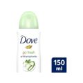 Desodorante Antitranspirante Aerossol Dove Go Fresh Pepino e Chá Verde 150ml