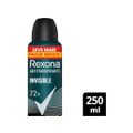 Desodorante Antitranspirante Aerossol Rexona Men Invisible Masculino 72 Horas 250ml