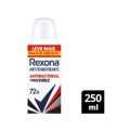 Desodorante Antitranspirante Aerossol Rexona Antibacterial+Invisible 250ml