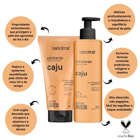 Kit-Labotrat-Caju---Esfoliante-+-Hidratante-Rosto-e-Corpo--3