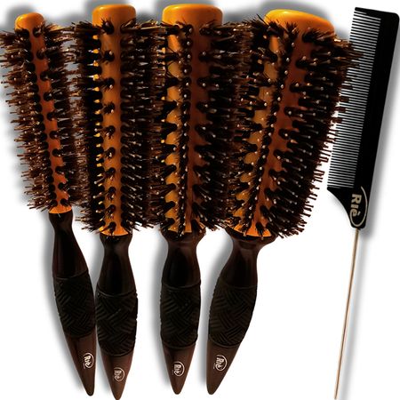RIÈ-Salon-Pro-Kit-4---Escovas-Extreme-Professional-Nano-Titanium-Technology-40mm,-47mm,-57mm,-64mm-+-Pente--1