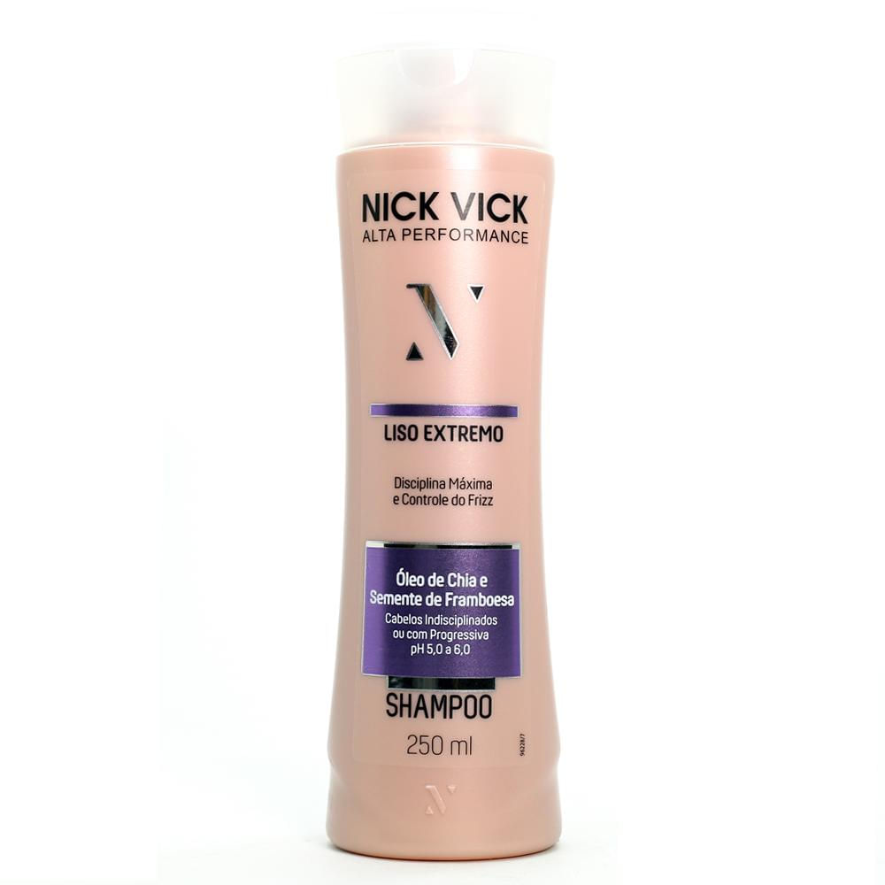 Shampoo Nick Vick Alta Performance Liso Extremo 250ml