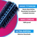 RIÈ Salon Pro Kit 3 Escovas Super Ceramic Nano Titanium  40mm, 47mm, 57mm + 01 Pincel