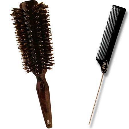 RIÈ-Salon-Pro-Kit-1--Escova-Premium-Wood-64-mm-+1-Pente--1
