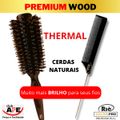 RIÈ Salon Pro Kit 1  Escova Premium Wood 64 mm +1 Pente