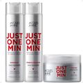 Kit Jacques Janine Just One Min: Shampoo, Condicionador e Máscara
