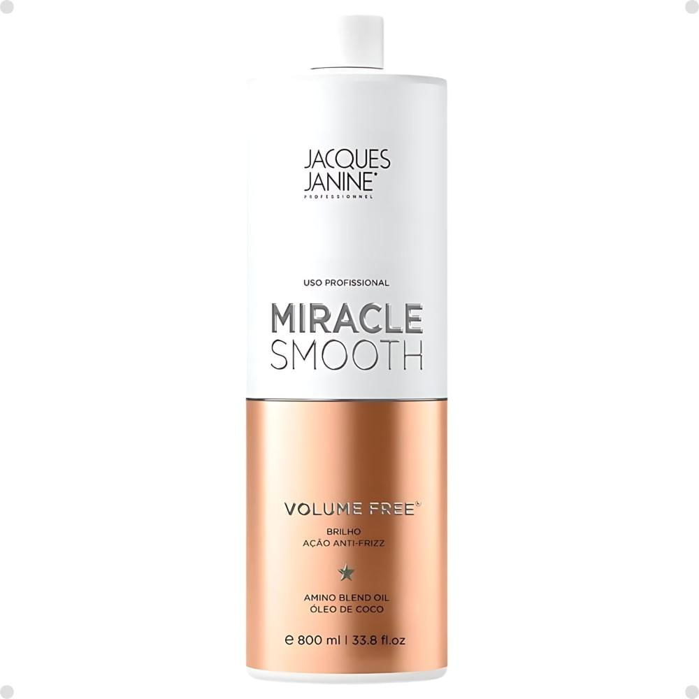 Redutor De Volume Jacques Janine Miracle Smooth Volume Free 800ml