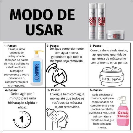 Kit-Jacques-Janine-Just-One-Min:-Shampoo,-Condicionador-e-Máscara--6