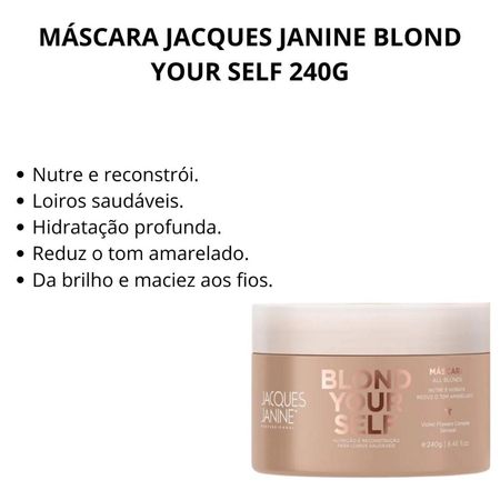 Máscara-Jacques-Janine-Blond-Your-Self-240g--2