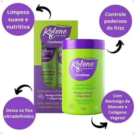 Kit-Kolene-Curvaturas-Nutrição-e-Ultradefinição:-Shampoo-300ml-e-Condicionador-200ml-+-Creme-de-Tratamento-1Kg--2
