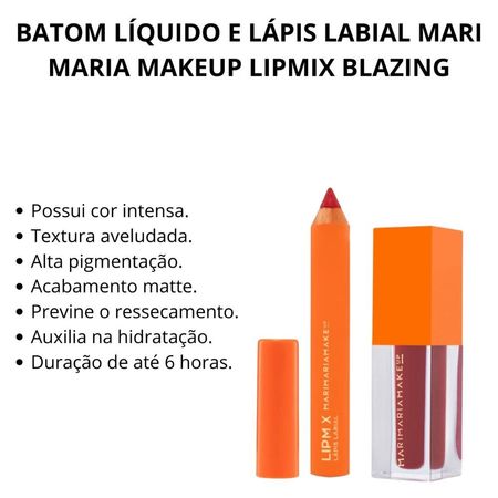 Batom-Líquido-+-Lápis-Labial-Mari-Maria-Makeup-Lipmix-Blazing--3