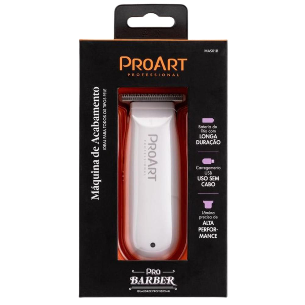 Máquina De Acabamento ProArt ProBarber Branca MAS01B
