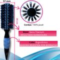 RIÈ Salon Pro Kit 3 Escova Super Ceramic Nano Titanium 47mm, 57mm e 64mm + 1 Pente