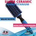 RIÈ Salon Pro Kit 3 Escova Super Ceramic Nano Titanium 47mm, 57mm e 64mm + 1 Pente
