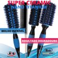 RIÈ Salon Pro Kit 3 Escova Super Ceramic Nano Titanium 47mm, 57mm e 64mm + 1 Pente