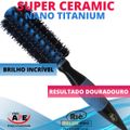 RIÈ Salon Pro Kit 3 Escova Super Ceramic Nano Titanium 47mm, 57mm e 64mm + 1 Pente