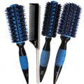 RIÈ Salon Pro Kit 3 Escova Super Ceramic Nano Titanium 47mm, 57mm e 64mm + 1 Pente