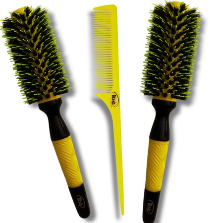 RIÈ-Salon-Pro-Kit-2-02-Escovas-Mega-Ceramic-Tourmaline-57-mm-+1-Pente--1