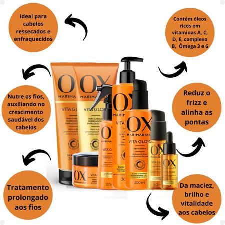 Kit-Ox-Mari-Maria-Hair-Vita-Glow:-Shampoo-+-Condicionador-+-Máscara-+-Sérum-+-Leave-In-+-Defrizante-+-Óleo-e-Tônico--2