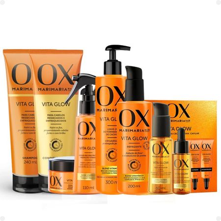 Kit-Ox-Mari-Maria-Hair-Vita-Glow:-Shampoo,-Condicionador,-Máscara,-Ampola,-Sérum,-Leave-In,-Defrizante,-Óleo-e-Tônico--1