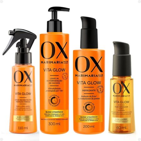 Kit-Ox-Mari-Maria-Hair-Vita-Glow:-Shampoo,-Condicionador,-Máscara,-Ampola,-Sérum,-Leave-In,-Defrizante,-Óleo,-Tônico-e-Alinhador-de-Fios--4